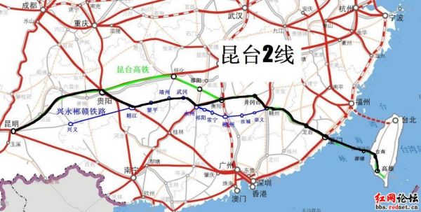 昆臺(tái)高鐵最新路線圖，一段精彩的旅程啟程